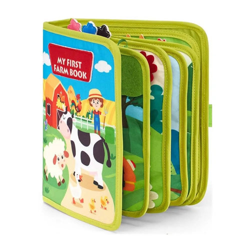 Engaging Montessori Activity Busy Book for Toddlers - Fun Learning with Sensory Toys and Life Skills Matching!